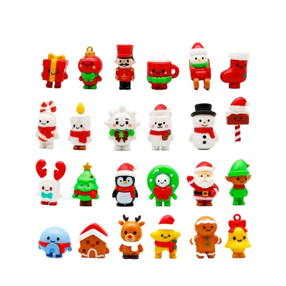 24Pcs Mini Christmas Action Fi - Elk Bugle Call ulasan dan harga