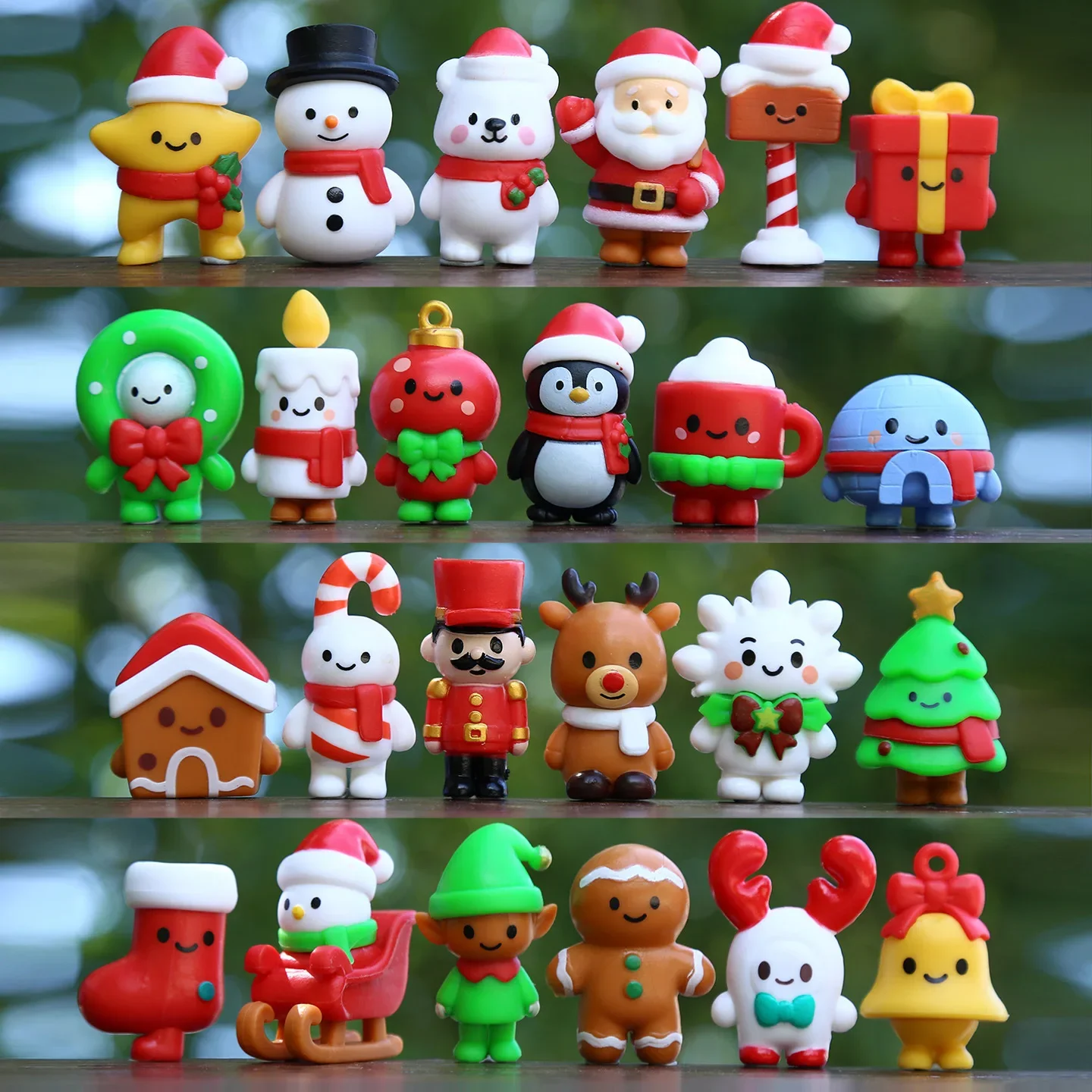 24Pcs Mini Christmas Action Fi - Elk Bugle Call ulasan dan harga