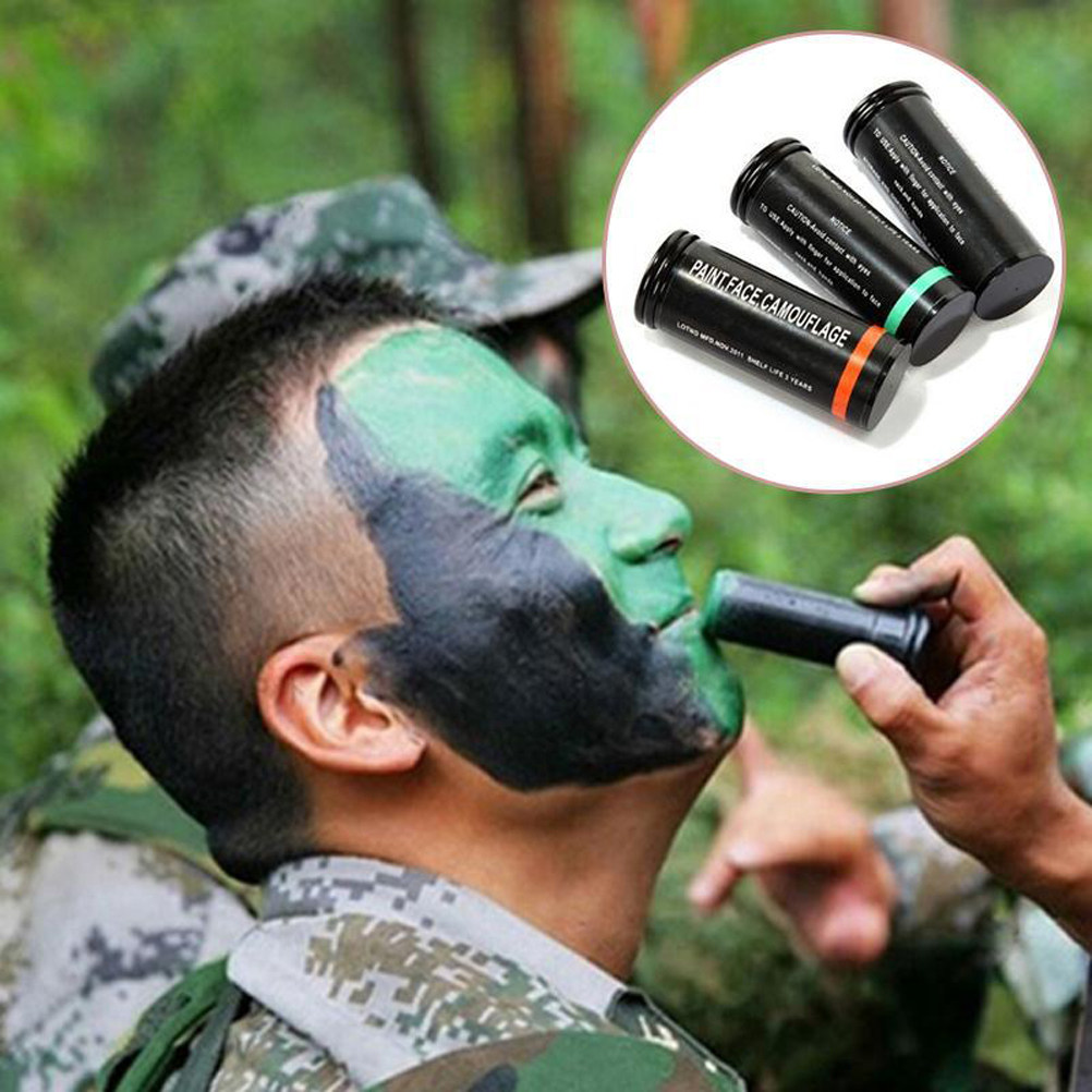 3Pcs Camo Face Paint Kit Premi - Camo Face Paint ulasan dan harga
