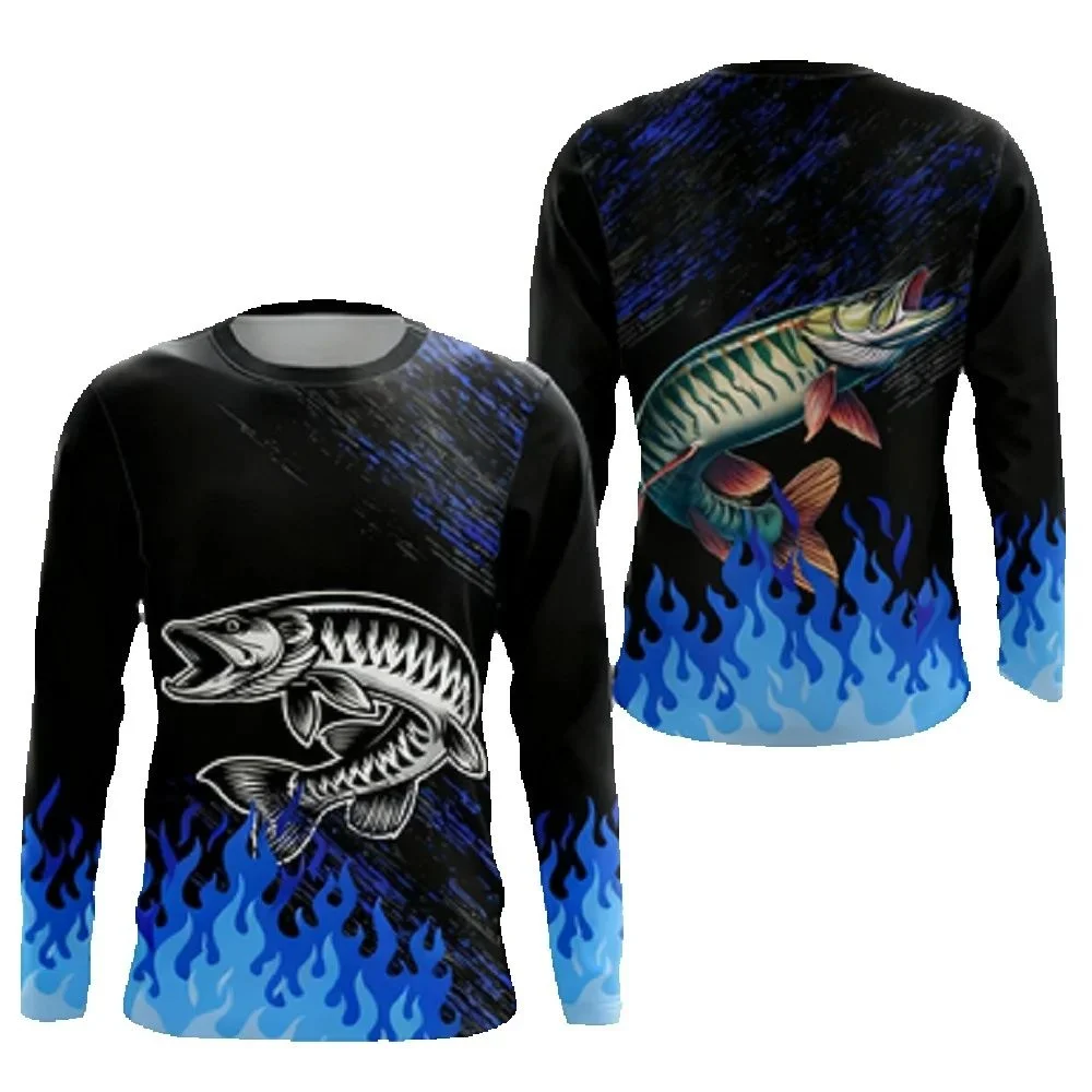 Mens Fishing Shirt Long Sleeve - Outdoor Hunting Prints ulasan dan harga