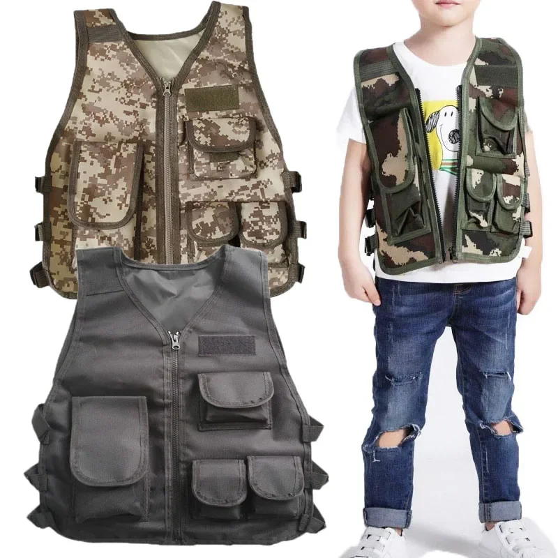 Children Tactical Vest Camoufl - Outdoor Hunting Games For Kids ulasan dan harga
