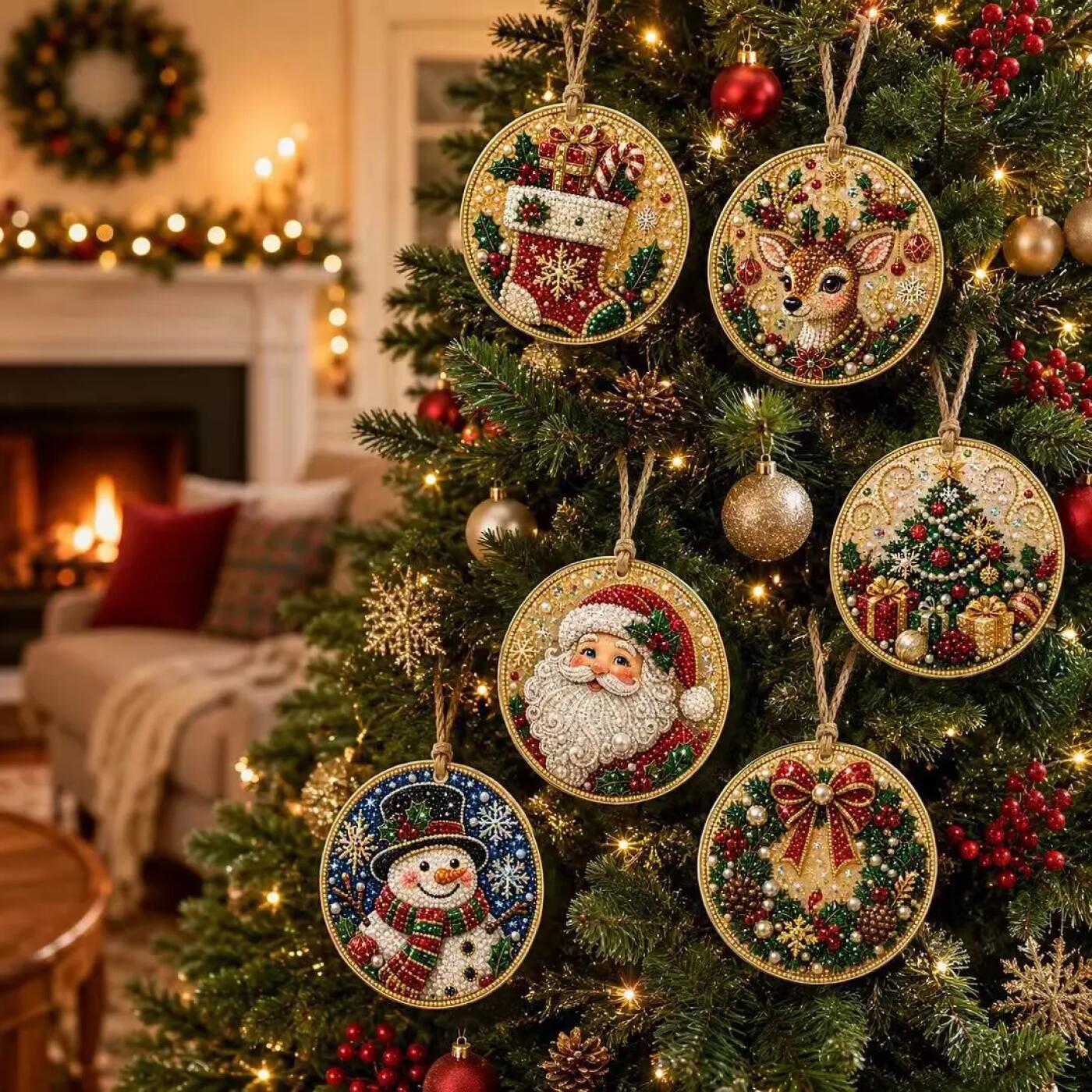 6PC Christmas Tree Wooden Hand - Elk Bugle Call ulasan dan harga